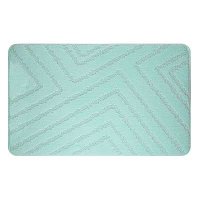 Коврик 55*90 бирюзовый, полоски CLASSIC UNI