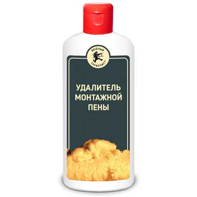 Удалитель следов монтажной пены и суперклея "Веселый трубочист" 260г.
