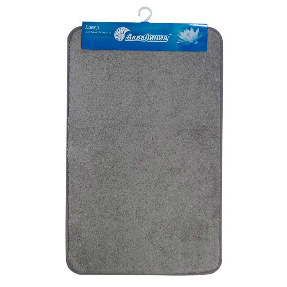 Коврик 50*80 плюш серый