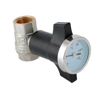 Кран шаровой c термометром 1/2" Valtec