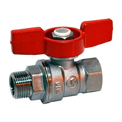 Кран шаровой Giacomini 3/8" (Ду10) станд. баб.