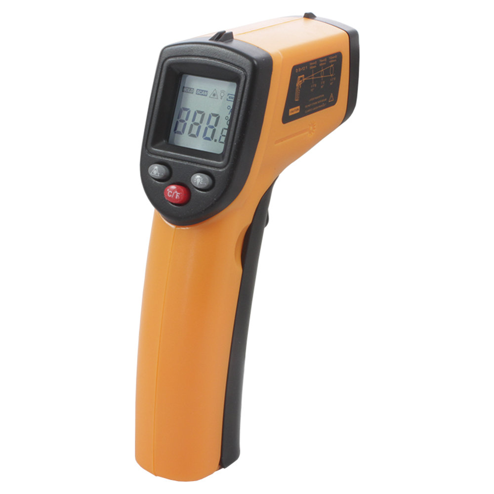 Пирометр ARKOM PR380, T=(-50...400)C; Визир.=12:1; Погреш.=1,5%; Коэфф.изл=0,95, Подсветка, Hold