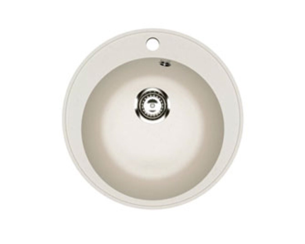 Мойка Practik PR 475-001 (D 475) белый + сифон
